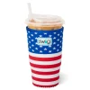 Swig Life Drink Coolies New Sizes!|All American^All American Large Iced Cup Coolie