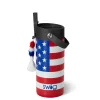 Swig Life Tumblers New Sizes!|Sips For Kids^All American 12oz Flip + Sip Slim Tumbler -