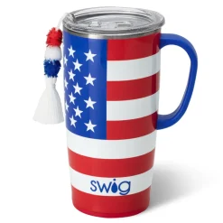 Swig Life Travel Mugs|All American^All American 22oz Travel Mug with Handle -