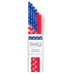 Swig Life Lids, Straws + More|All American^All American Reusable Straw Set -