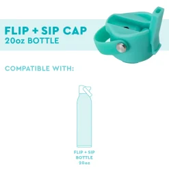Swig Life Lids, Straws + More|Water Bottles^Aqua Flip & Sip Cap 20oz Bottle |