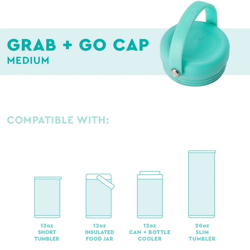 Swig Life Lids, Straws + More|Wine + Cocktails^Aqua Grab & Go Lid Medium -