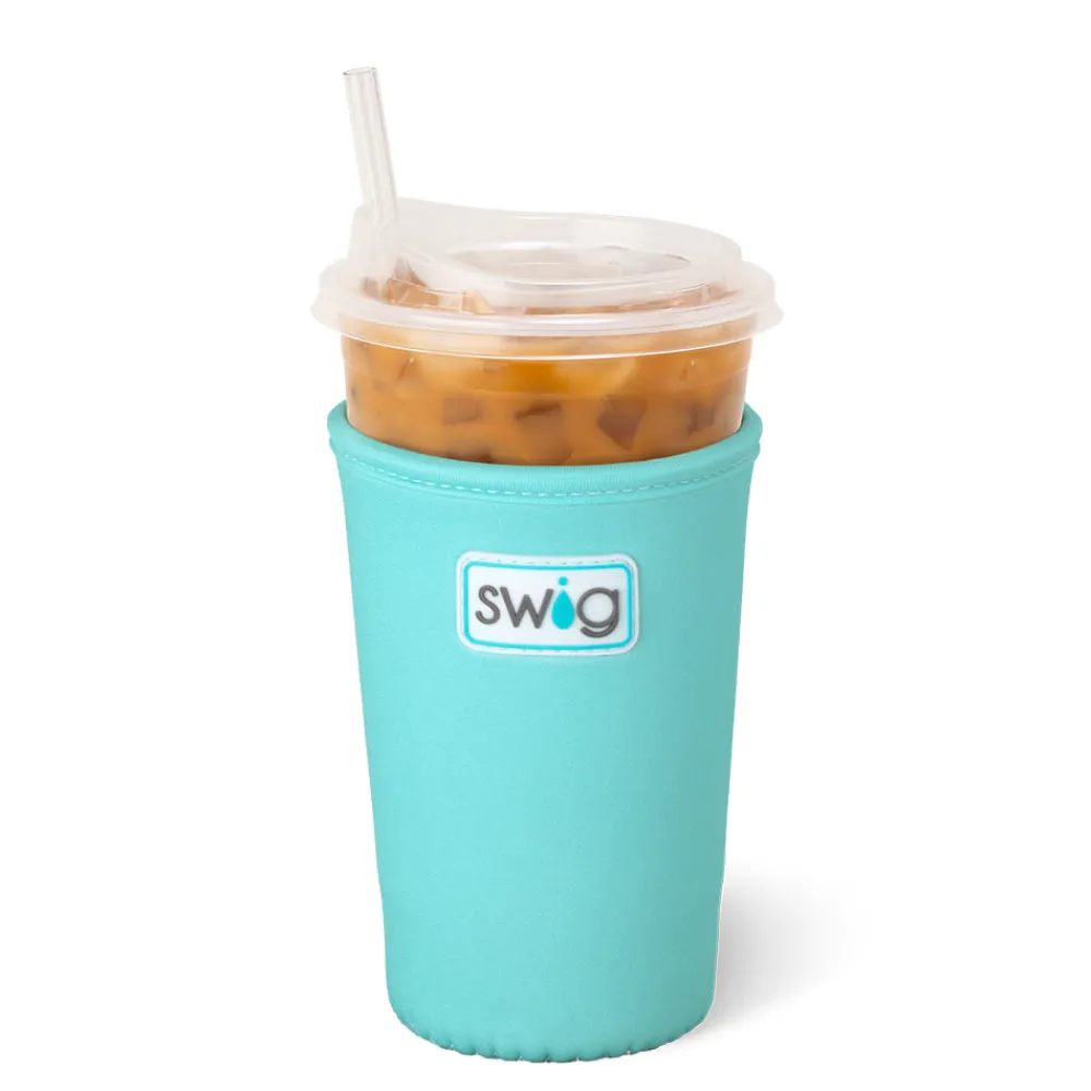 Swig Life Drink Coolies New Sizes!^Aqua Medium Iced Cup Coolie