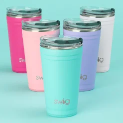 Swig Life Tumblers New Sizes!|Solids^Aqua 24oz Insulated Party Cup -