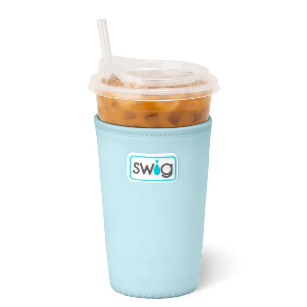 Swig Life Drink Coolies New Sizes!|Shimmers^Aquamarine Medium Iced Cup Coolie