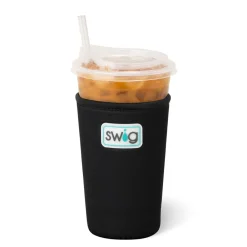 Swig Life Drink Coolies New Sizes!|Gameday^Black Medium Iced Cup Coolie