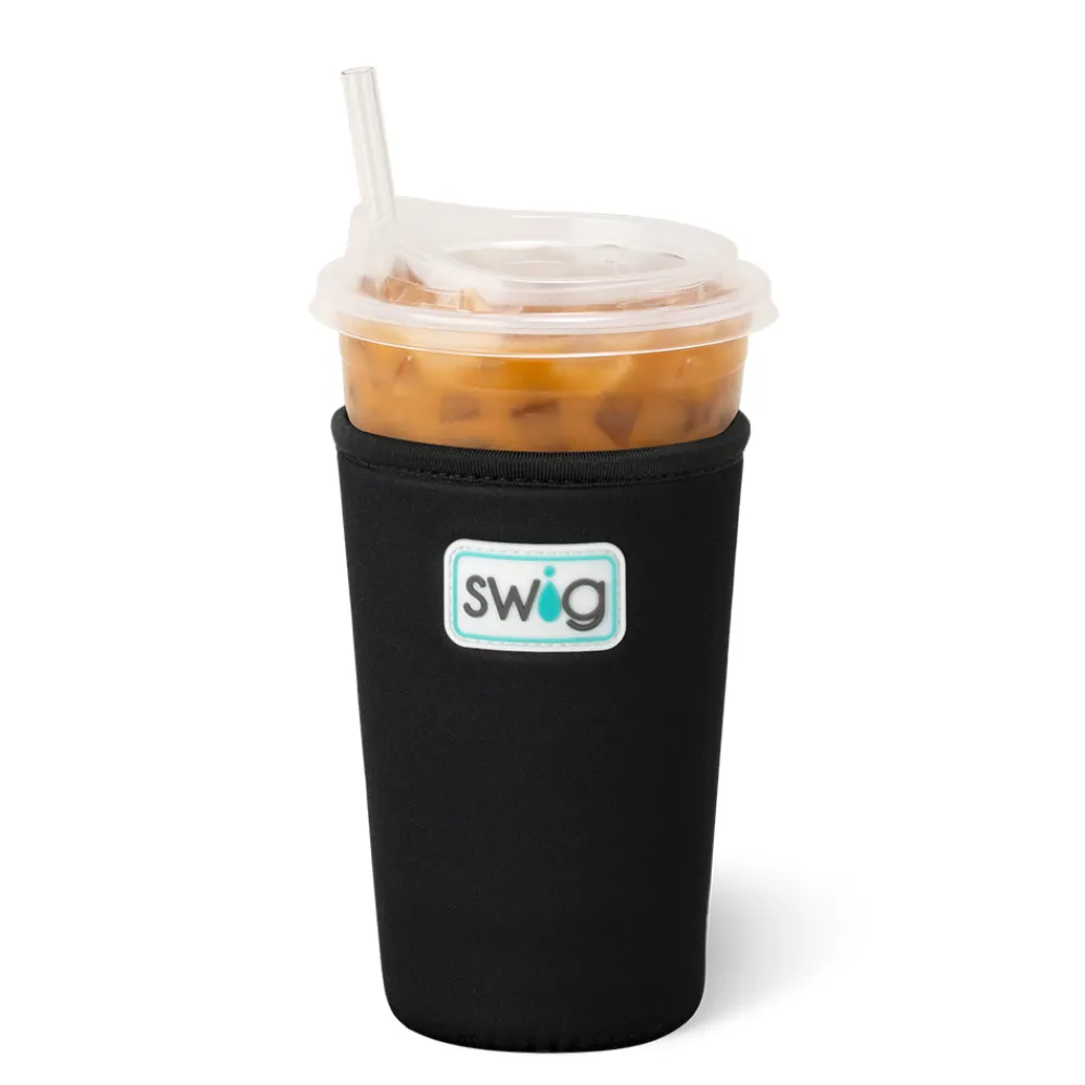 Swig Life Drink Coolies New Sizes!|Gameday^Black Medium Iced Cup Coolie