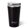 Swig Life Tumblers New Sizes!|Solids^Black 24oz Insulated Party Cup -