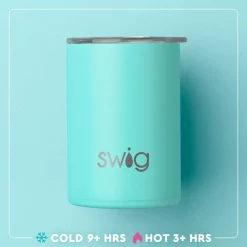 Swig Life Tumblers New Sizes!|Solids^Black Short Tumbler 12oz