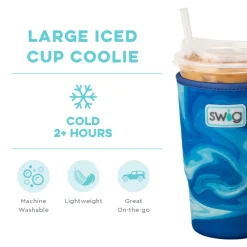 Swig Life Drink Coolies New Sizes!|Blue Lagoon^Blue Lagoon Large Iced Cup Coolie