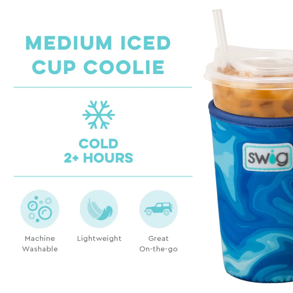 Swig Life Drink Coolies New Sizes!|Blue Lagoon^Blue Lagoon Medium Iced Cup Coolie
