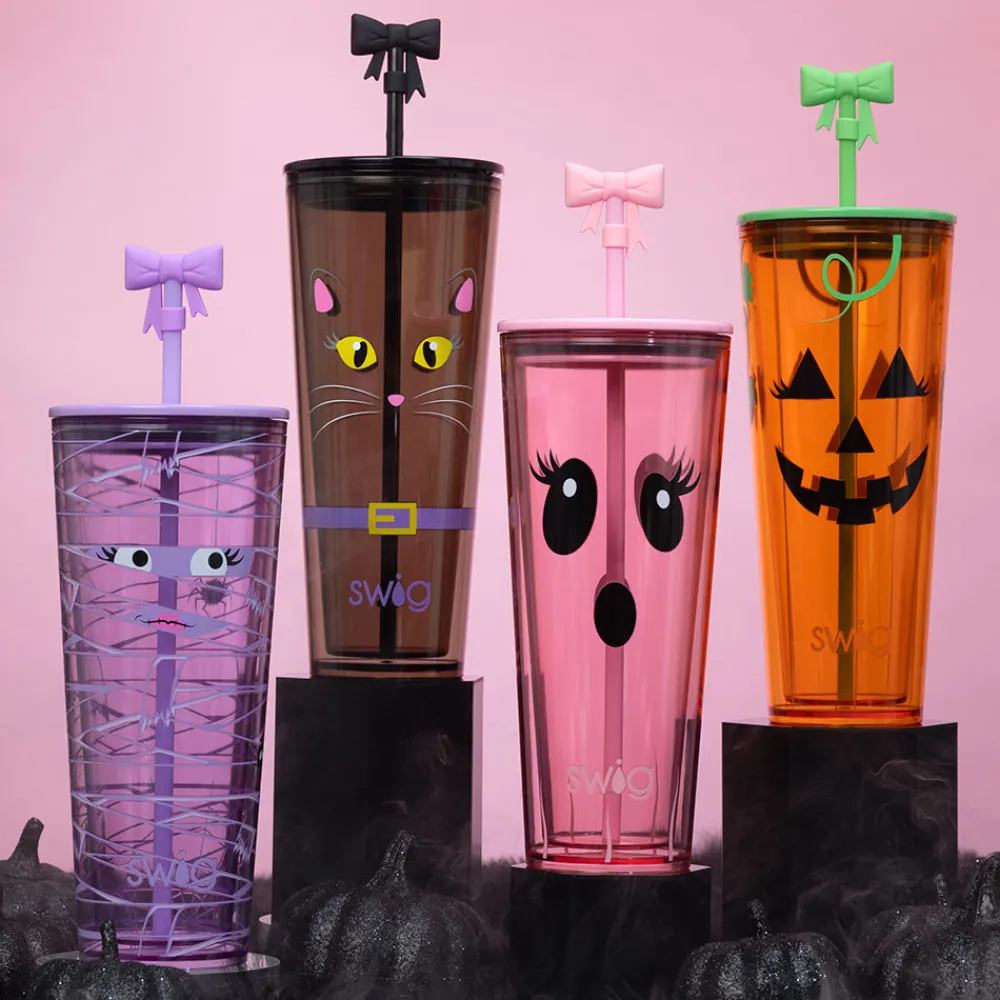 Swig Life Tumblers New Sizes!|Boo Crew Mummy^Boo Crew Mummy Plastic Tumbler 24oz