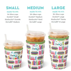 Swig Life Drink Coolies New Sizes!|Book Club Best Seller!^Book Club Medium Iced Cup Coolie