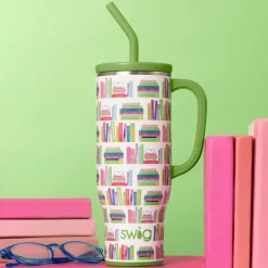 Swig Life Tumblers New Sizes!|Travel Mugs^Book Club Mega Mug 30oz