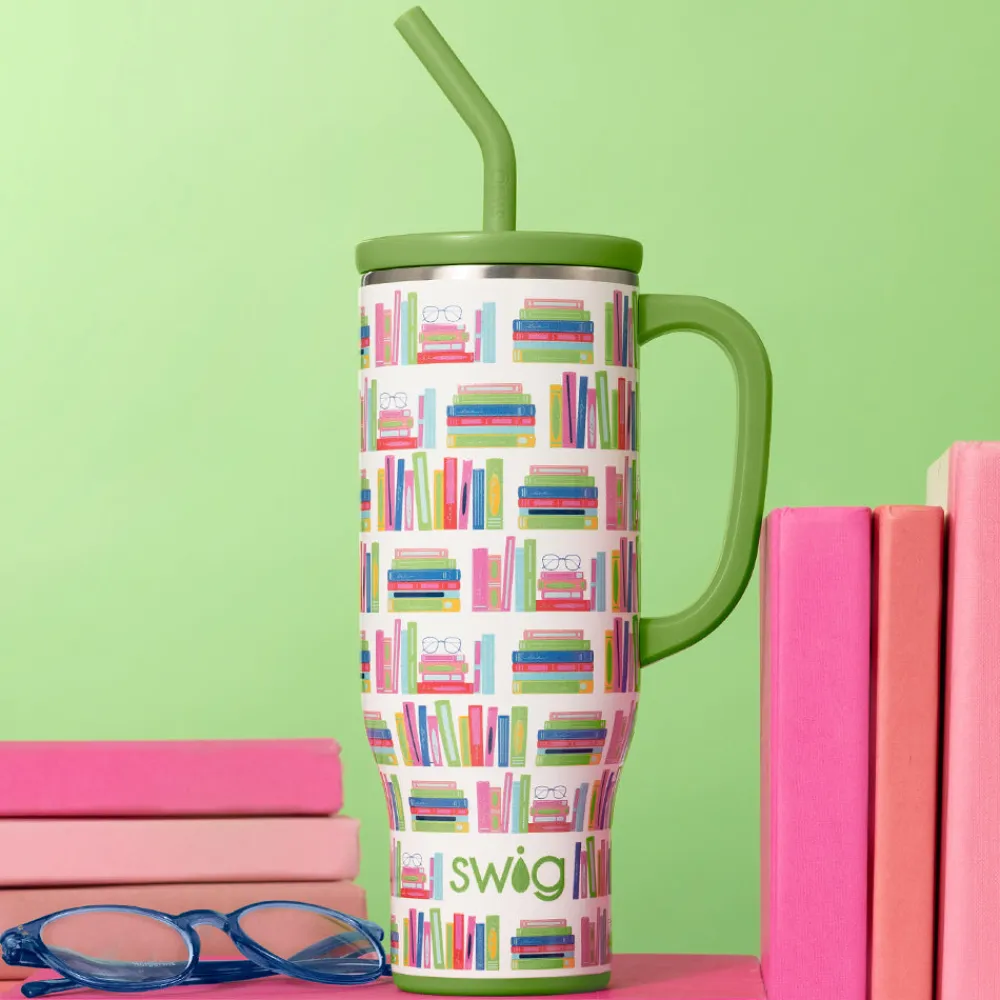 Swig Life Tumblers New Sizes!|Travel Mugs^Book Club Mega Mug 30oz