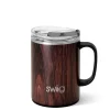Swig Life Travel Mugs|Bourbon Barrel^Bourbon Barrel 24oz Large Camper Mug with handle -
