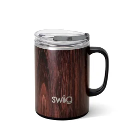 Swig Life Travel Mugs|Bourbon Barrel^Bourbon Barrel 24oz Large Camper Mug with handle -