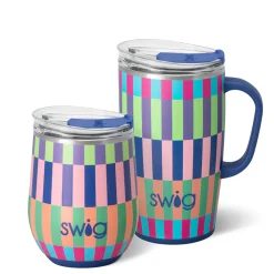Swig Life Brite Stripe^Brite Stripe AM+PM Set
