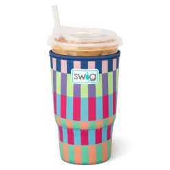 Swig Life Drink Coolies New Sizes!|Brite Stripe^Brite Stripe Large Iced Cup Coolie
