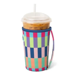 Swig Life Drink Coolies New Sizes!|Brite Stripe^Brite Stripe Medium Iced Cup Coolie
