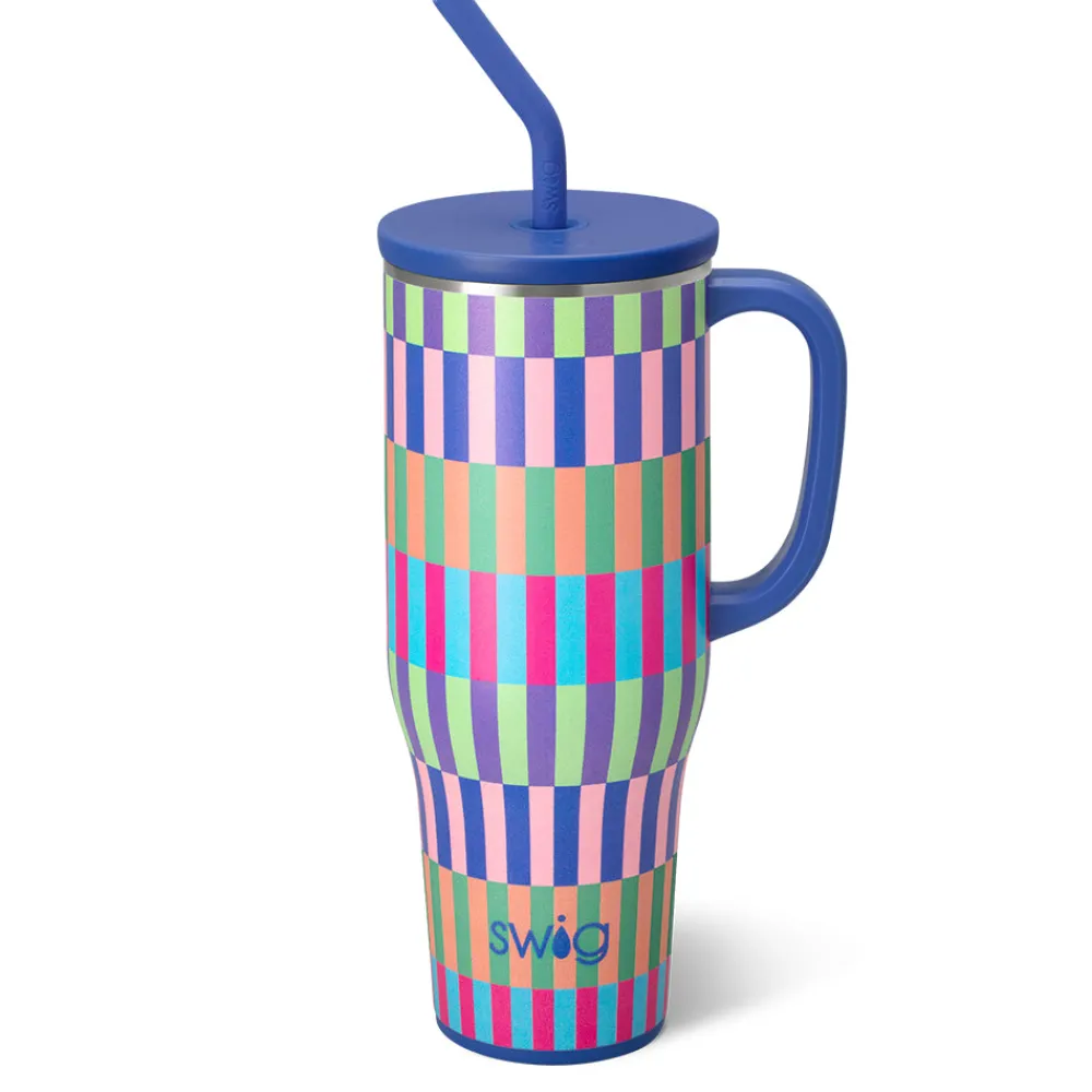 Swig Life Tumblers New Sizes!|Travel Mugs^Brite Stripe Mega Mug 40oz