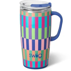 Swig Life Travel Mugs|Brite Stripe^Brite Stripe Travel Mug 22oz