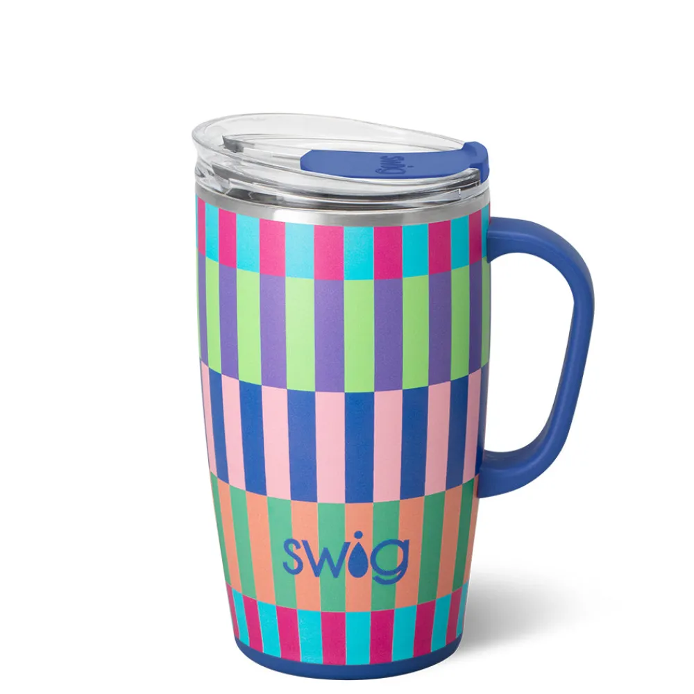 Swig Life Travel Mugs|Brite Stripe^Brite Stripe Travel Mug 18oz