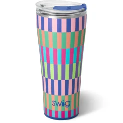 Swig Life Tumblers New Sizes!|Brite Stripe^Brite Stripe Tumbler 32oz