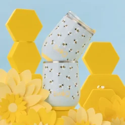 Swig Life Wine + Cocktails|Busy Bee^Busy Bee Stemless Wine 12oz