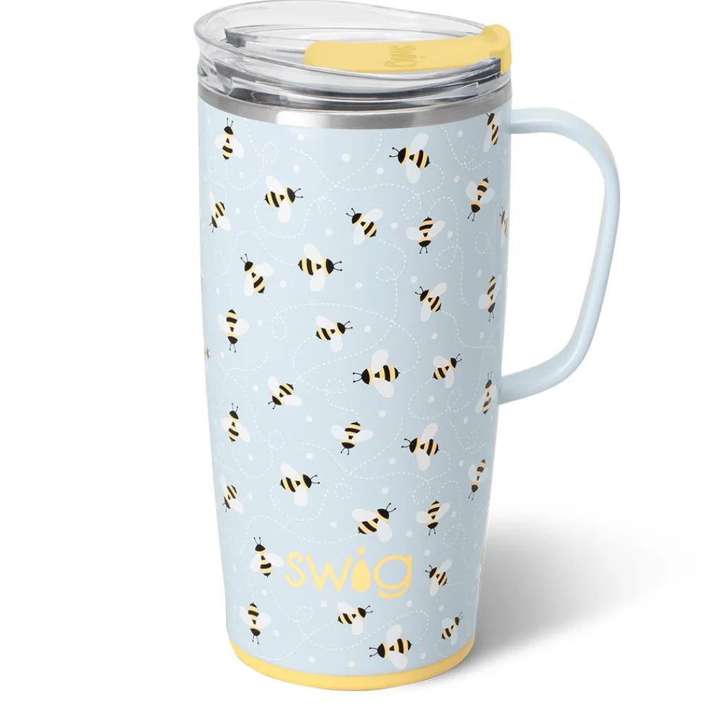 Swig Life Travel Mugs|Busy Bee^Busy Bee Travel Mug 22oz
