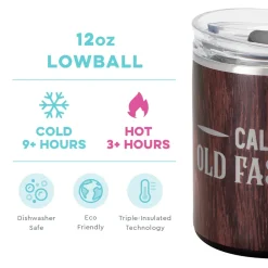 Swig Life Wine + Cocktails|Tumblers New Sizes!^Call Me Old Fashioned 12oz Lowball Tumbler -