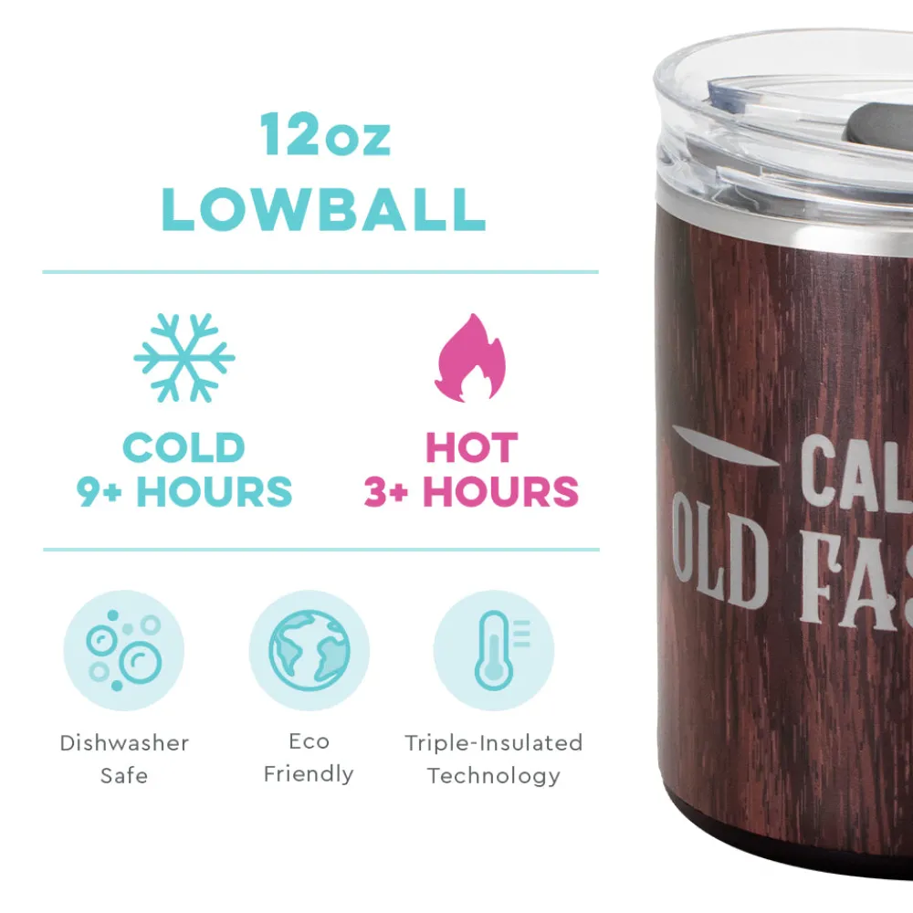 Swig Life Wine + Cocktails|Tumblers New Sizes!^Call Me Old Fashioned 12oz Lowball Tumbler -