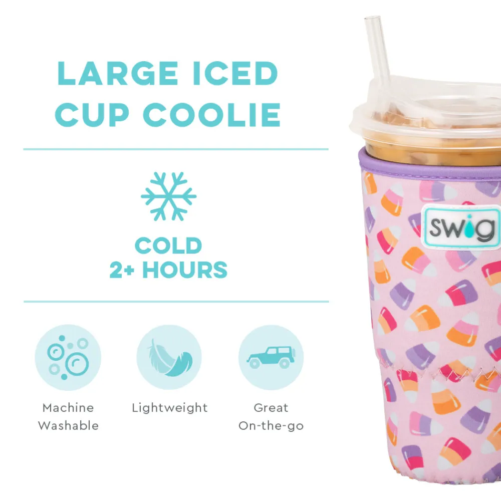 Swig Life Drink Coolies New Sizes!|Candy Corn^Candy Corn Large Iced Cup Coolie -