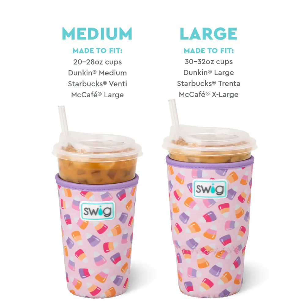 Swig Life Drink Coolies New Sizes!|Candy Corn^Candy Corn Medium Iced Cup Coolie