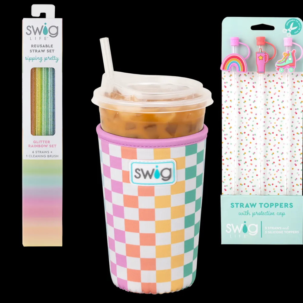 Swig Life Drink Coolies New Sizes!|Check Mate^Check Mate Accessory Bundle