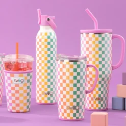 Swig Life Water Bottles|Sips For Kids^Check Mate Flip + Sip Bottle 26oz