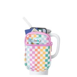 Swig Life Travel Mugs|Drinking Buddies^Check Mate Mega Mug Pouch