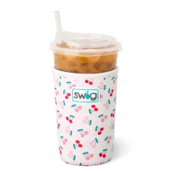 Swig Life Drink Coolies New Sizes!|Cherry Pie^Cherry Pie Medium Iced Cup Coolie