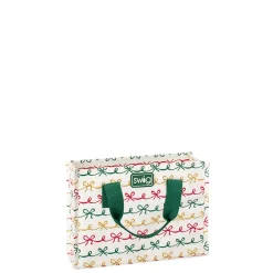 Swig Life Reusable Gift Bags|Christmas Bows^Christmas Bows Small Reusable Gift Bag