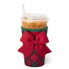 Swig Life Drink Coolies New Sizes!|Christmas Plaid^Christmas Plaid Medium Iced Cup Coolie