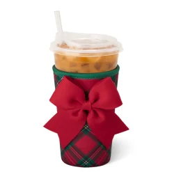 Swig Life Drink Coolies New Sizes!|Christmas Plaid^Christmas Plaid Medium Iced Cup Coolie