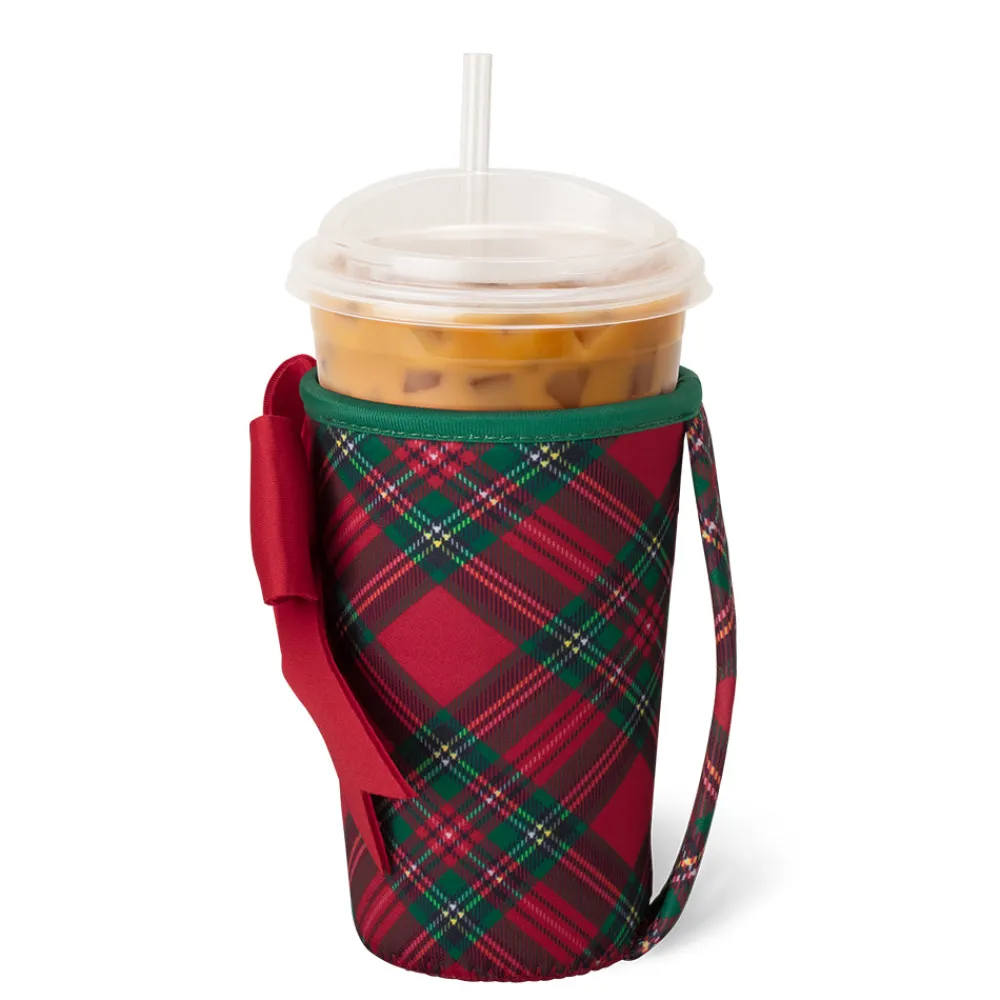 Swig Life Drink Coolies New Sizes!|Christmas Plaid^Christmas Plaid Medium Iced Cup Coolie