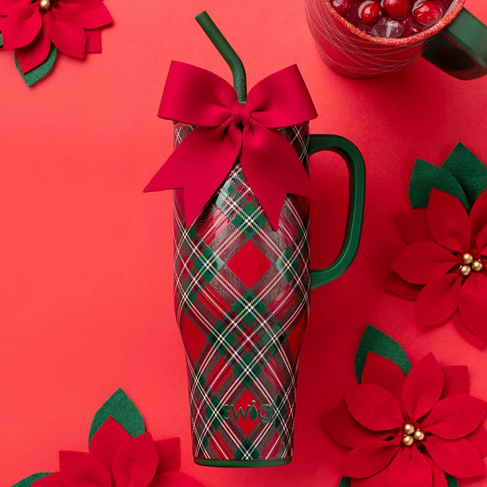 Swig Life Tumblers New Sizes!|Travel Mugs^Christmas Plaid Mega Mug 40oz