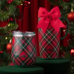 Swig Life Travel Mugs|Christmas Plaid^Christmas Plaid Travel Mug 22oz