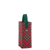 Swig Life Reusable Gift Bags|Christmas Plaid^Christmas Plaid Wine Reusable Gift Bag