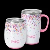 Swig Life Confetti^Confetti AM+PM Set - Insulated Wine Cup + Travel Mug -