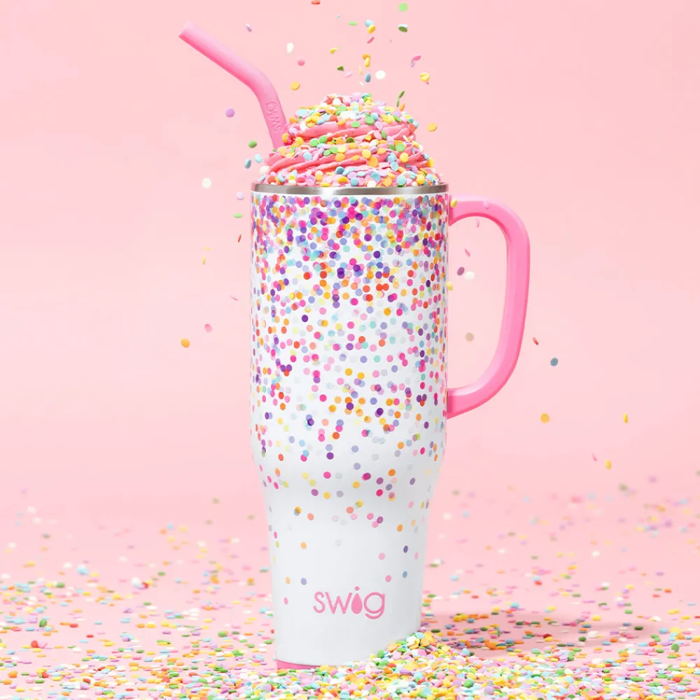 Swig Life Tumblers New Sizes!|Travel Mugs^Confetti Mega Mug 40oz
