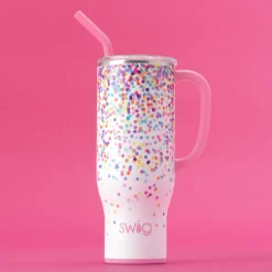 Swig Life Tumblers New Sizes!|Travel Mugs^Confetti Mega Mug 30oz