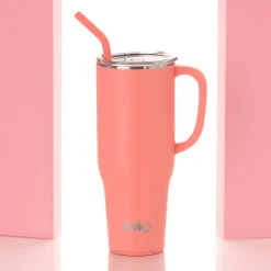 Swig Life Tumblers New Sizes!|Travel Mugs^Coral Mega Mug 40oz