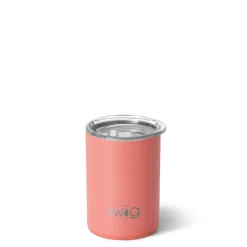 Swig Life Tumblers New Sizes!|Solids^Coral Short Tumbler 12oz